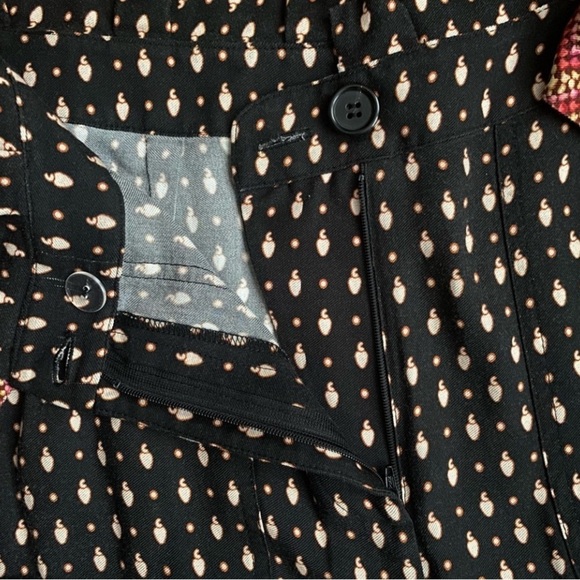 Farm Rio Tucker Paperbag Pants Fruits Belted Crop Size XS - Picture 7 of 13